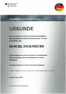 Urkunde Duschl Ingenieure